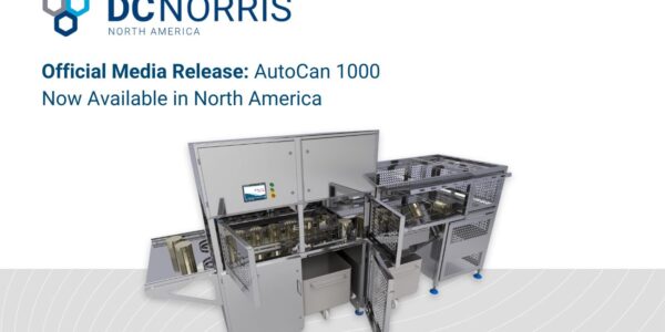 DC Norris North America logo above a headline that reads: Official Media Release: AutoCan 1000 Now Available in NOrth America