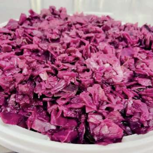 cooked red cabbage using the DCN Jet Cook Vapor Reduction System